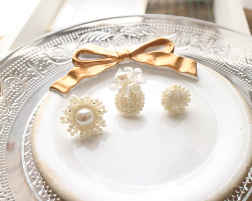 【AMYO】バゲット ビーズ リング セット ビーズアクセサリーキット ビーズ編みリング バイカラーシアー