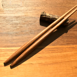 天然實木通用筷子 #圓箸/胡桃木_生漆塗裝 第4張的照片