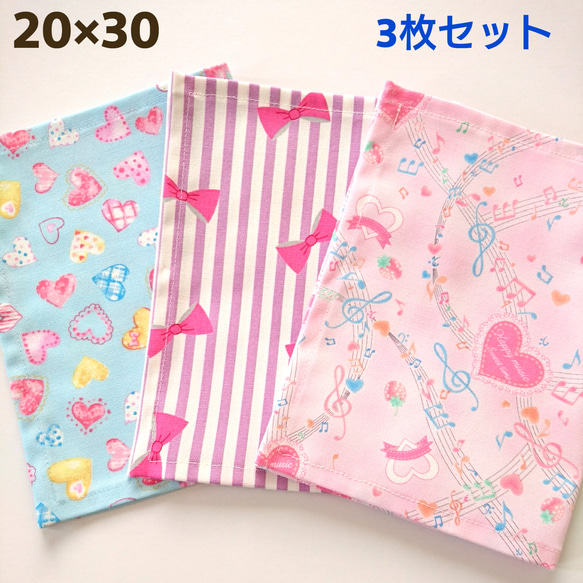ランチョンマット(20×30) 3枚セット その他入園グッズ rumina