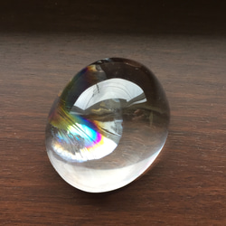 虹入り水晶【アイリスクォーツ】　天然石ルース ④ 6枚目の画像