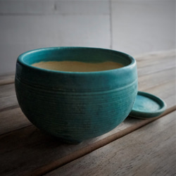 【陶器】トルコ青の植木鉢　送料無料 5枚目の画像