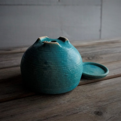 【陶器】トルコ青の植木鉢　送料無料 7枚目の画像