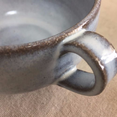 室生焼白萩カップ 陶器 陶芸 手作り コーヒーカップ やきもの 大