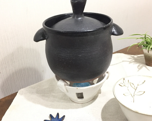 茶色の土鍋 5個セット オマケ固形燃料付き 茶色の土鍋 5個セット オマケ固形燃料付き