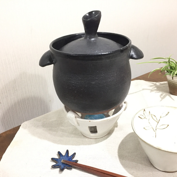 茶色の土鍋 5個セット オマケ固形燃料付き 菊花 ごはん土鍋 5合 — G.M.P. ONLINE SHOP