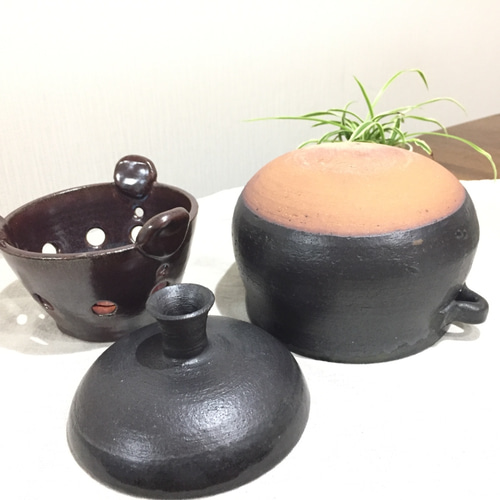 茶色の土鍋 5個セット オマケ固形燃料付き 茶色の土鍋 5個セット オマケ固形燃料付き 茶色の土鍋 5個セット