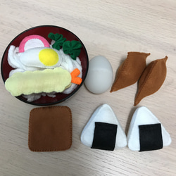 〈送料込み〉受注制作　フェルト おままごと うどんセット 2枚目の画像