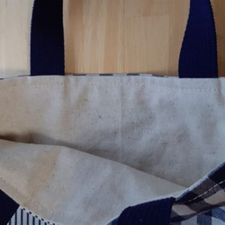 [ビーハウス/入園・入学準備]シンプルな手提げバッグ（お道具袋、サブバッグにも） 2枚目の画像