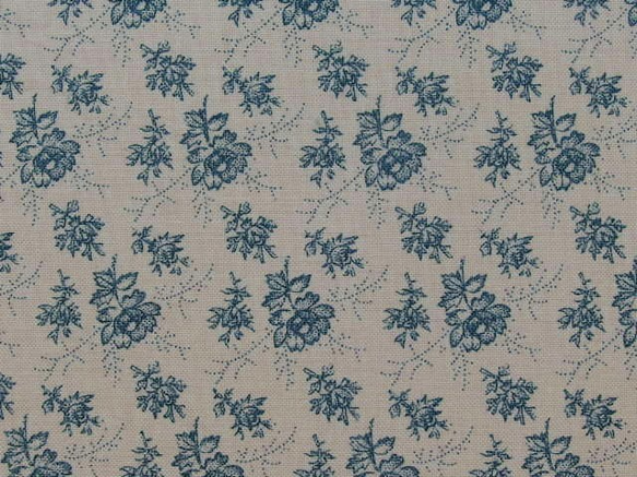 ♪コットン素材♪ブルーのお花たち生地♪Windham FabricNo:301 4枚目の画像