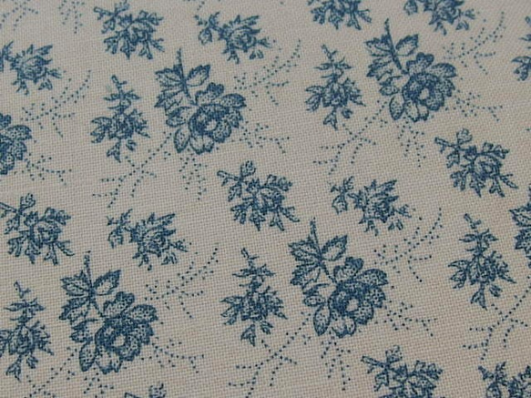 ♪コットン素材♪ブルーのお花たち生地♪Windham FabricNo:301 5枚目の画像