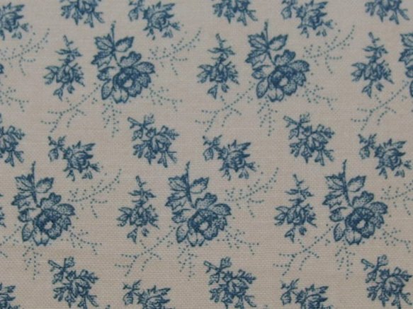 ♪コットン素材♪ブルーのお花たち生地♪Windham FabricNo:301 6枚目の画像
