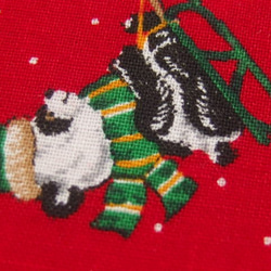 ♪コットン素材♪パンダちゃんのクリスマス柄Cranston print生地♪No:351 3枚目の画像