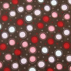 ♪コットン素材♪ピンクと赤と白の水玉柄生地♪ModaNo:371 3枚目の画像