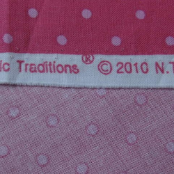 ♪コットン素材♪ピンク、ピンクの水玉柄生地♪Fabric TraditionsNo:328 7枚目の画像
