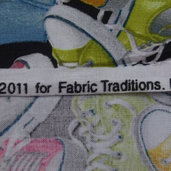 ♪コットン素材♪かっこいいスニーカー柄生地fabricTradition♪No:429 9枚目の画像