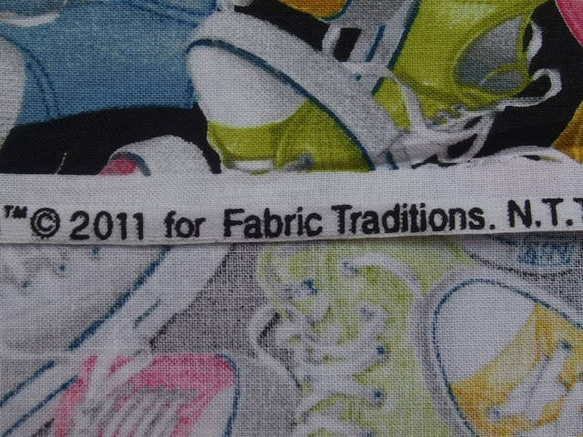 ♪コットン素材♪かっこいいスニーカー柄生地fabricTradition♪No:429 9枚目の画像