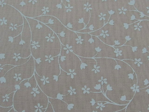 ♪コットン素材♪可愛い白い花柄サーモンピンク色生地♪No:430 9枚目の画像