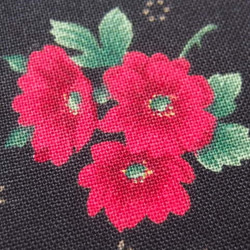 ♪コットン素材♪素敵な赤い薔薇花束柄Cranston生地♪No:39 6枚目の画像