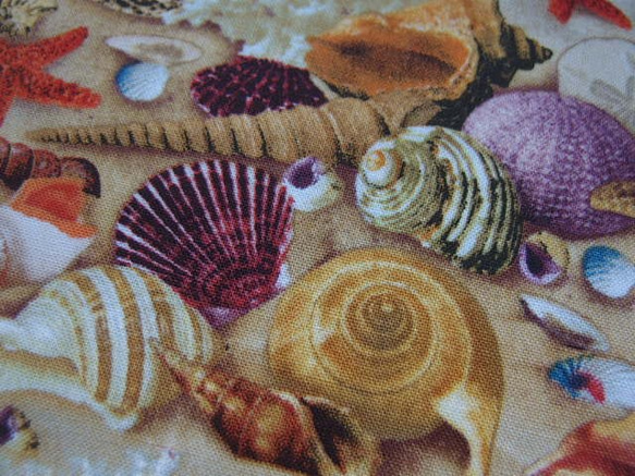 ♪コットン素材♪カラフルな貝殻柄生地♪No:179 7枚目の画像