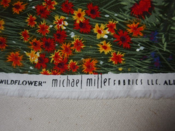 ♪コットン素材♪素敵な花畑柄♪マイケルミラーコレクションNo:183 6枚目の画像