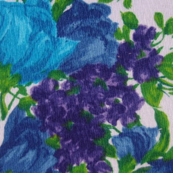 超レア♪ヴィンテージ生地♪ハワイアン生地紫と青花柄♥♪cc22 8枚目の画像