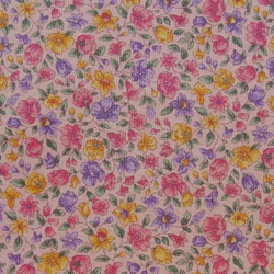 ♪コットン素材♪小さなピンクと紫花柄♪Cranston print work No:155 4枚目の画像