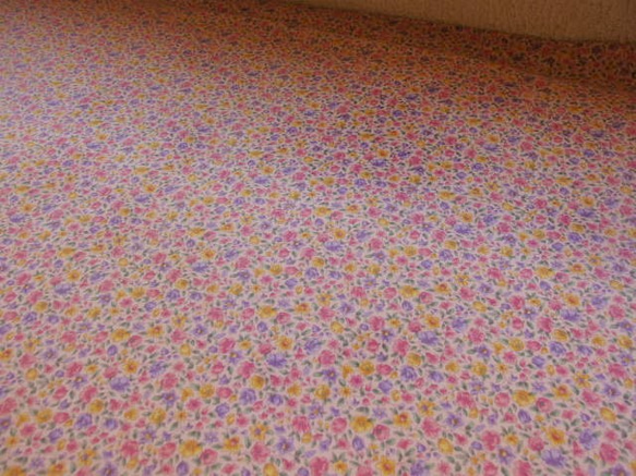 ♪コットン素材♪小さなピンクと紫花柄♪Cranston print work No:155 5枚目の画像