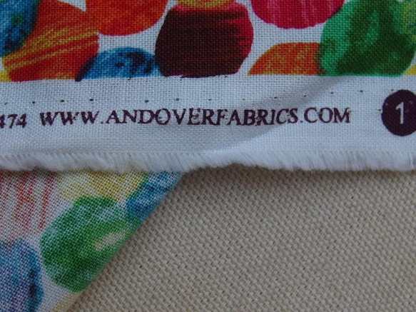 ♪コットン素材♪はらぺこあおむし水玉柄♪Andover Fabric No:157 7枚目の画像