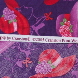 ♪コットン素材♪可愛い真っ赤な帽子柄♪cranston print 2005ｓ No:93 10枚目の画像