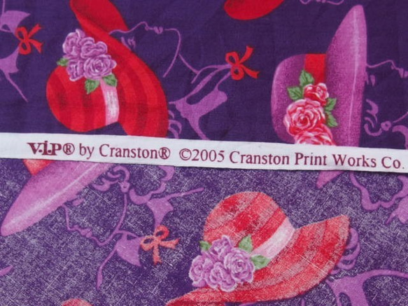 ♪コットン素材♪可愛い真っ赤な帽子柄♪cranston print 2005ｓ No:93 10枚目の画像