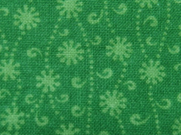 ♪コットン素材♪可愛い緑の小花の蔦柄♪No:376 8枚目の画像