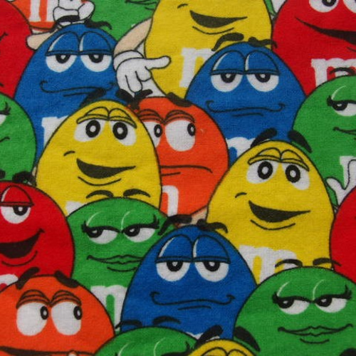 アメリカ☆ビンテージ☆M&M柄☆ネル生地 No:130 生地 Yoko 通販