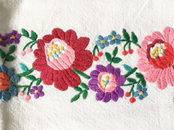 昔の手しごと ハンガリーのオールドマチョー刺繍クロス その他素材