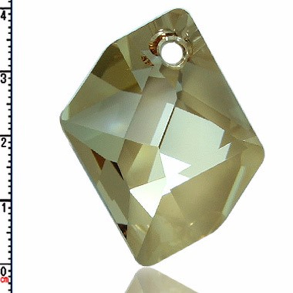 施華洛世奇Swarovski水晶元素, 奧地利進口 40mm金香檳色 奇異型寶石 單顆裝 第2張的照片