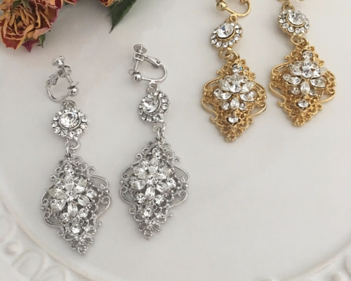 【大セール】Swarovski Stone Crystal フープイヤリング org.jpg