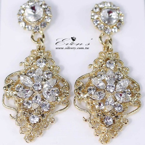 【大セール】Swarovski Stone Crystal フープイヤリング org.jpg