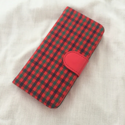 SALE】 ファミリア風チェック iPhoneSE 手帳型スマホケース iPhone