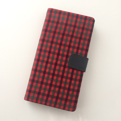 SALE】 ファミリア風チェック iPhoneSE 手帳型スマホケース