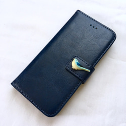 【送料無料】森の小鳥iPhone6/6s手帳型スマホケース 1枚目の画像