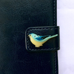 【送料無料】森の小鳥iPhone6/6s手帳型スマホケース 4枚目の画像