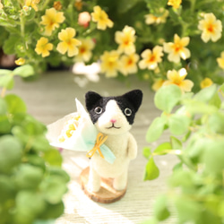 ネコちゃんのガーデンブーケ　ハチワレ 8枚目の画像