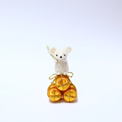 定制生產新年裝飾品稻草包兒童年鼠雕像 第2張的照片