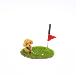 貴賓犬便簽架高爾夫版 第5張的照片