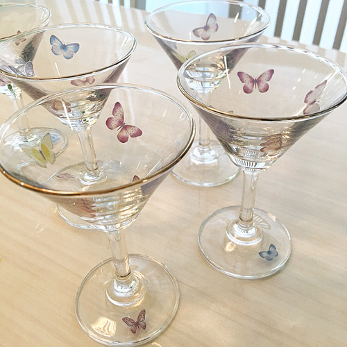 エッチング動物デザイン カクテルグラス エッチング動物デザイン カクテルグラス エッチング動物デザイン