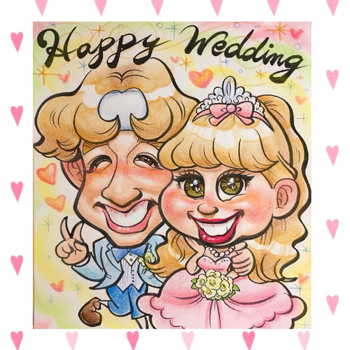 芸能人サンプル☆ペコちゃん&りゅうちぇる☆かわいい似顔絵 その他素材