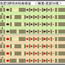 拭漆塗り調唄用総巻篠笛簪(かんざし)【受注製作】 3枚目の画像