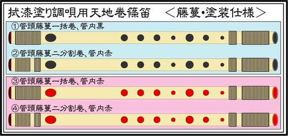 拭漆塗り調唄用天地巻篠笛ストラップ【受注製作】《第5販》※名入れオプション対応 2枚目の画像