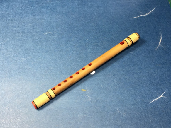 お囃子用・唄用天地巻篠笛ブローチ【受注製作】《再販》※名入れｵﾌﾟｼｮﾝ