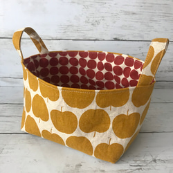 布バスケット Amazon | フタ付き収納バスケット/XSサイズ 内布：無地レース