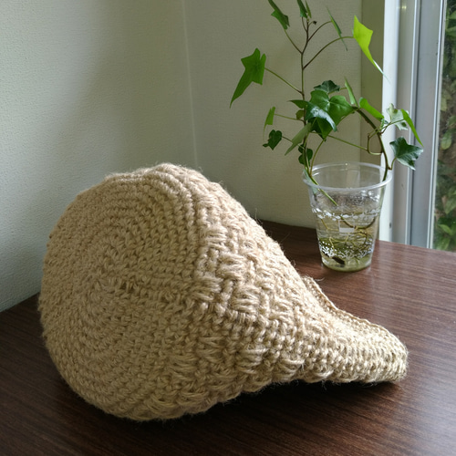 麻ひもバッグ 麻紐バッグ かごバッグ 手編みバッグ ハンドメイド